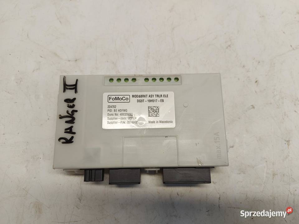 Ford Ranger VI 6 2024r MODUŁ STEROWNIK HAKA Komputery