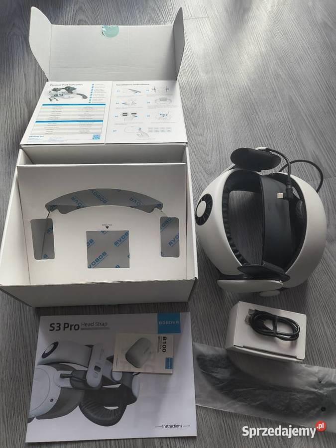 Pasek BOBOVR S3 Pro do Meta Quest 3 Bateria B100 Przemyśl sprzedam