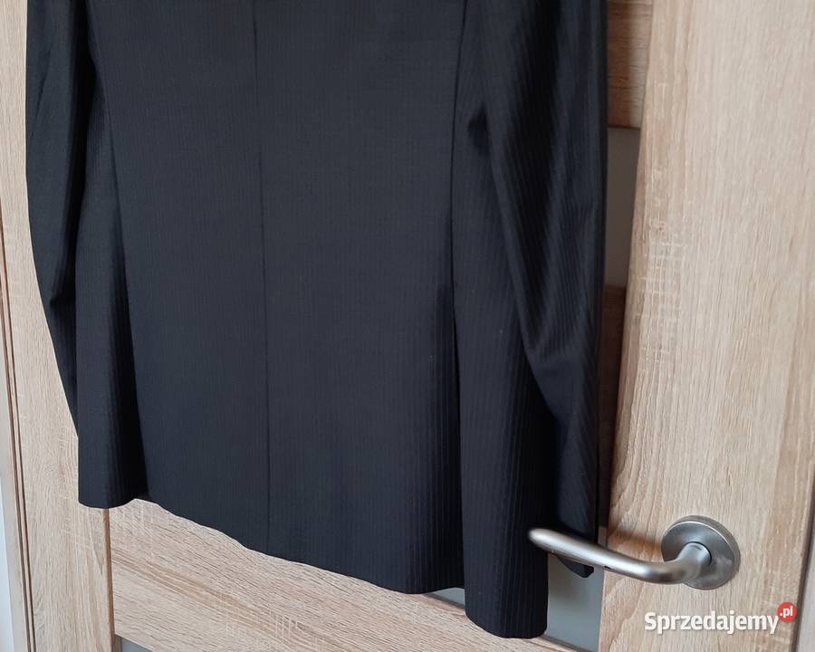 MARYNARKA wełna grafitczarny na 182 użyta raz Rozmiar L Warszawa