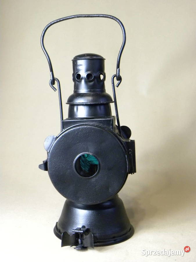 Kolekcjonerska polska lampa naftowa kolejowa Legnica