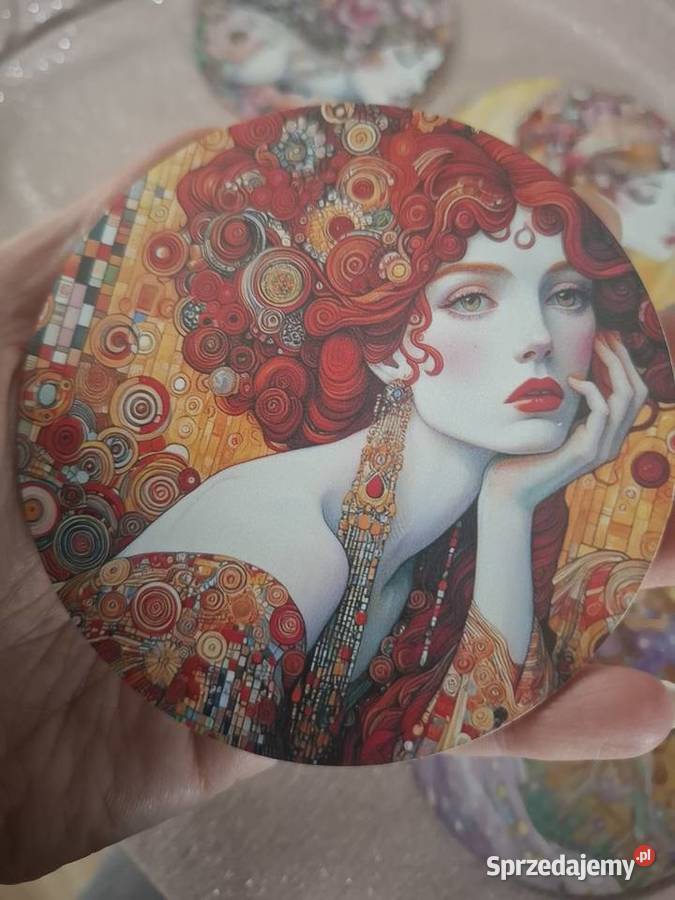 Podkładki drewniane pod kubkikobieta wiosna Wąbrzeźno sprzedam