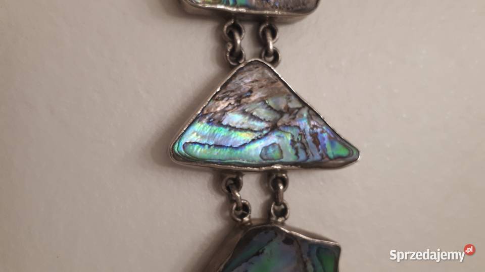 Bransoleta srebrna z muszlą Abalone Radom