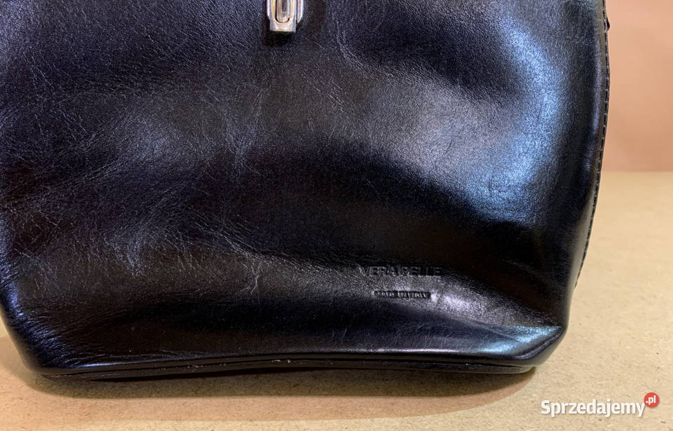 Torebka skórzana czarna 80 podkarpackie