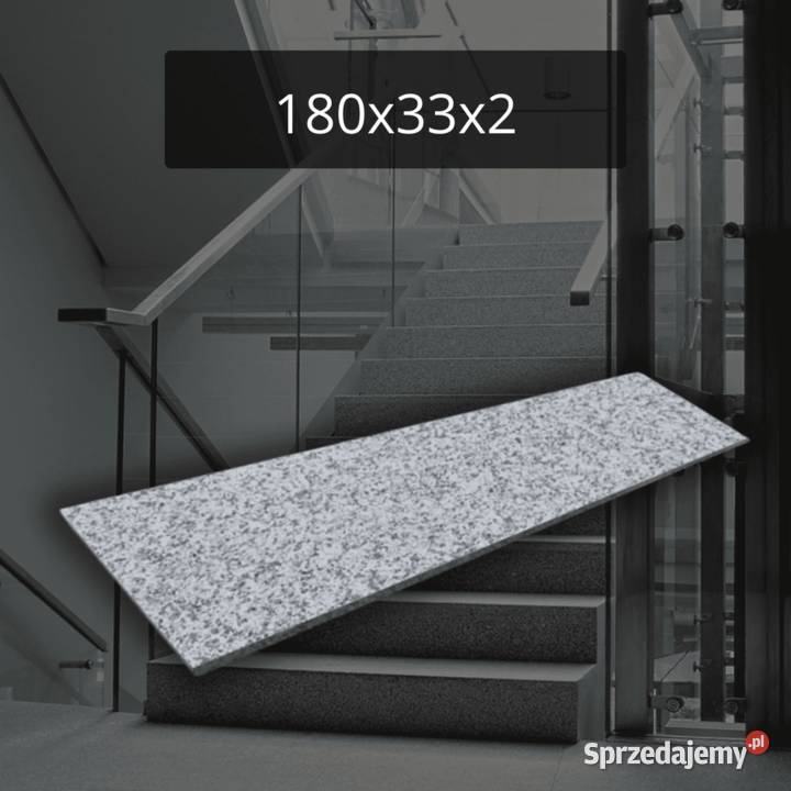 Stopnica granitowa szara G602 Bianco Sardo pomorskie sprzedam