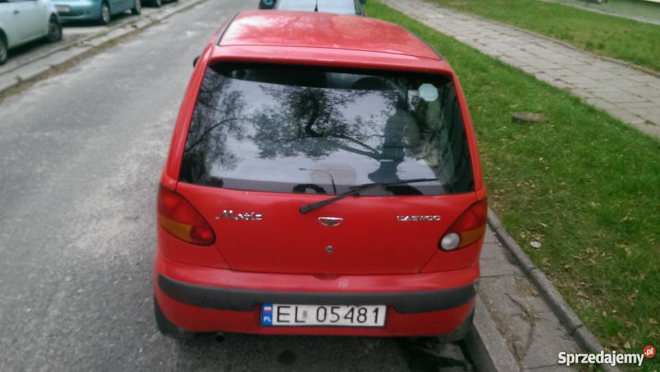 Daewoo Matiz czerwony bezwypadkowy zadbany 2 x kupiony w polskim salonie Łódź
