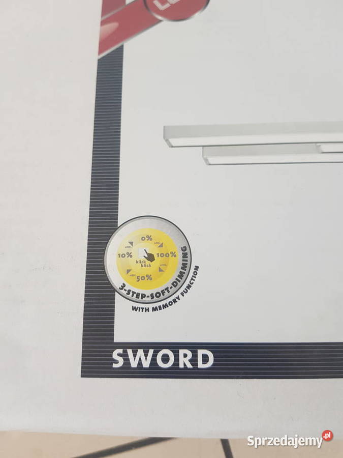 Lampa sufitowa plafon PASY BRILLIANT ściemnialna