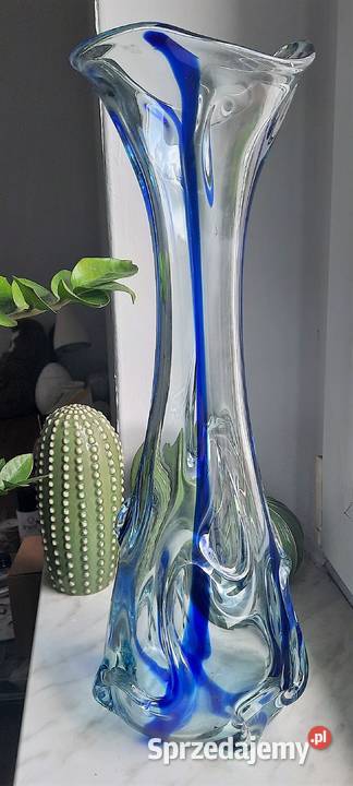 Stary Duży Szklany Wazon Sękacz Gliwice sprzedam