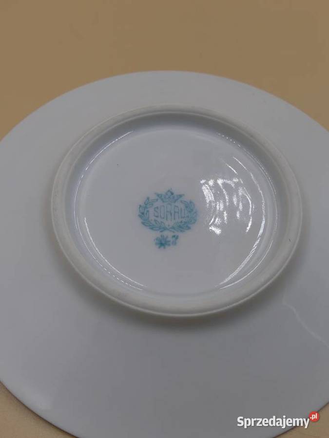 Zjawiskowy komplet do mokki Sorau Żary UNIKAT Porcelana i szkło wielkopolskie Poznań