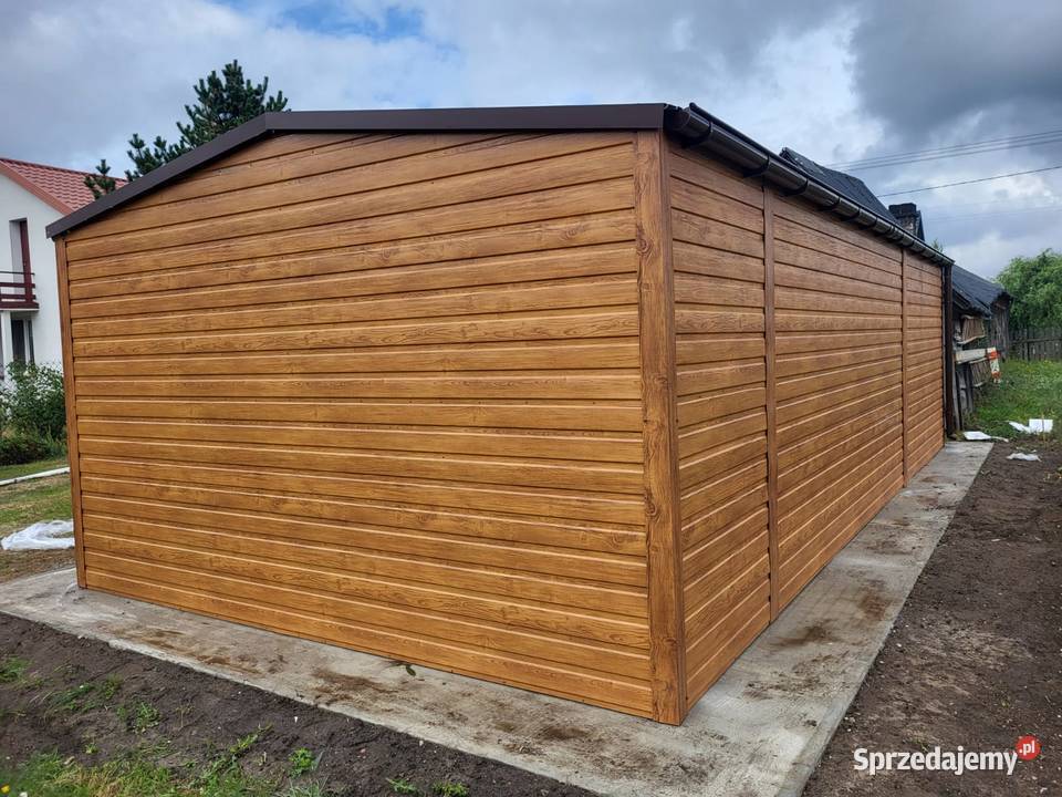 Garaż Blaszany 8x5m Dach Dwuspadowy Złoty Dąb Białystok