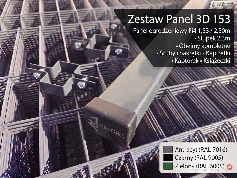 Ogrodzenie panelowe 3D 2D panel bramy furtki