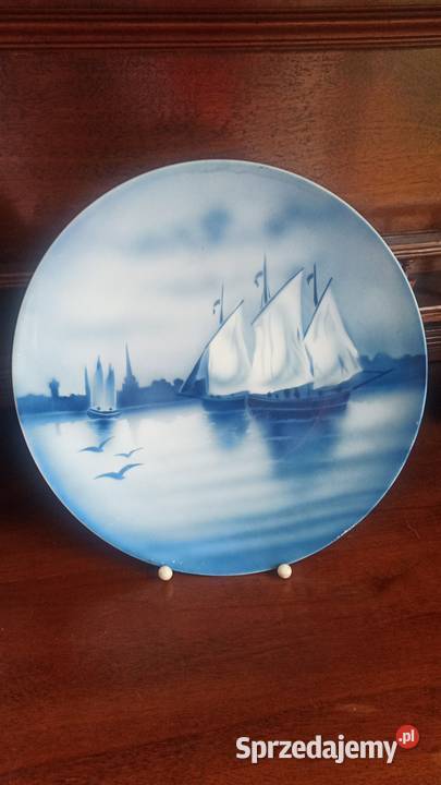 Wielka patera Villeroy Boch V B Secesja 18801919 pomorskie Gdańsk