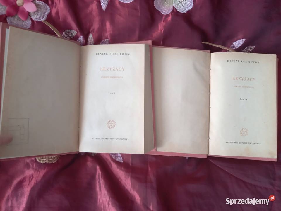 sprzedam I i II tom Krzyżacy Henryk Sienkiewicz małopolskie Bukowno