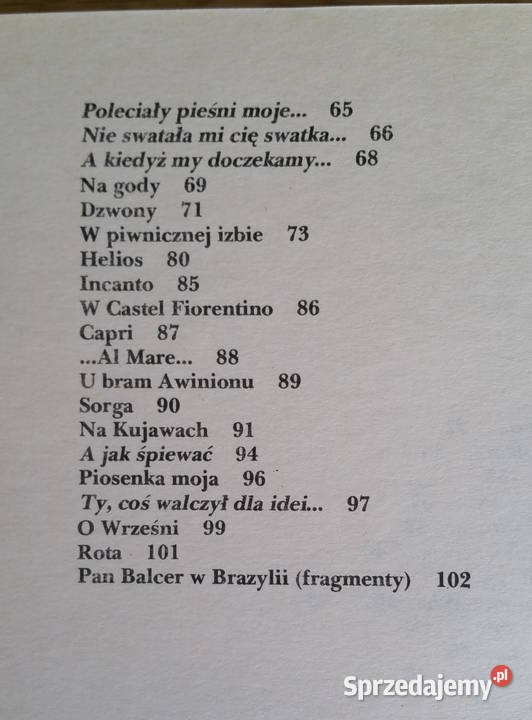 Piosenka moja płyta Maria Konopnicka mazowieckie Żyrardów