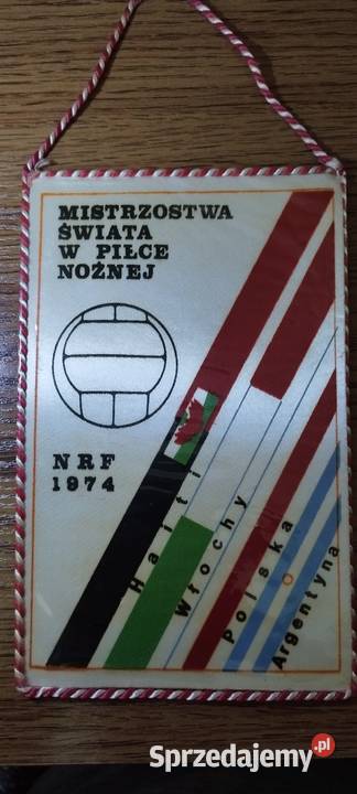 Proporczyk Mistrzostwa Świata w Piłce Nożnej Nakło nad Notecią sprzedam