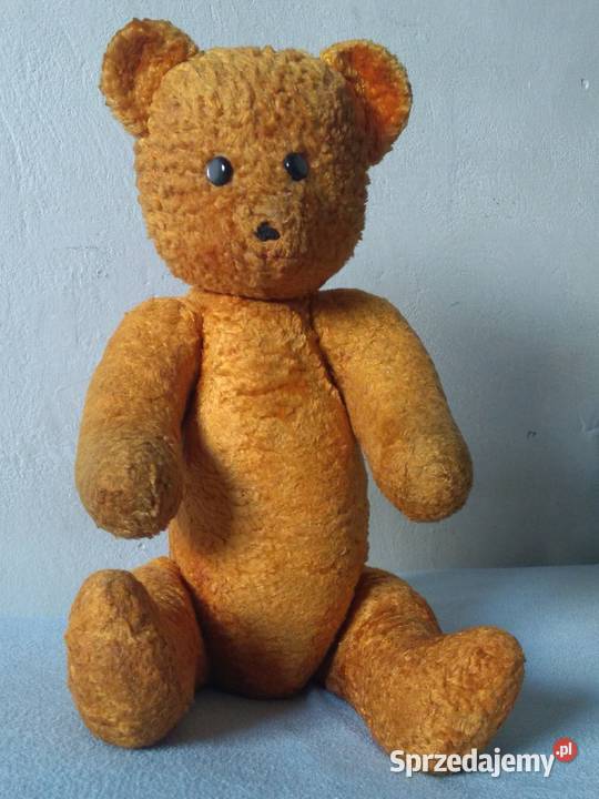 Stary chyba przedwojenny duży miś pluszowy Warszawa