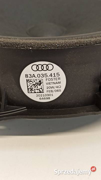 AUDI A1 GŁOŚNIK DRZWI PRZÓD 83A035415 osobowe