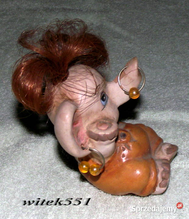 PIĘKNY PORCELANOWY KOLOROWY SŁONIK PORCELANA