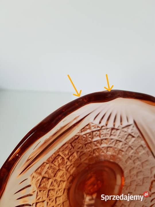 Mini patera paterka Girlandy 147 Ząbkowice szkło Dąbrowa Górnicza