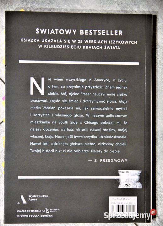 BECOMING MOJA HISTORIA Michelle Obama miękka Pozostałe Chorzów