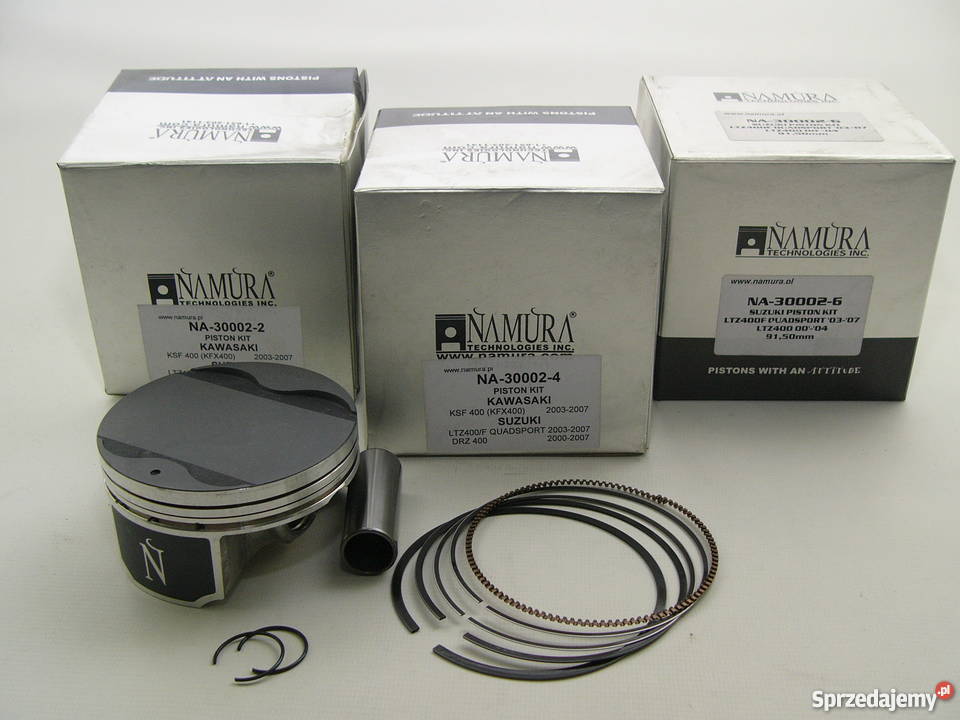TŁOK komplet tłokowy NAMURA 9100 mm DVX 400 DRZ śląskie Zabrze