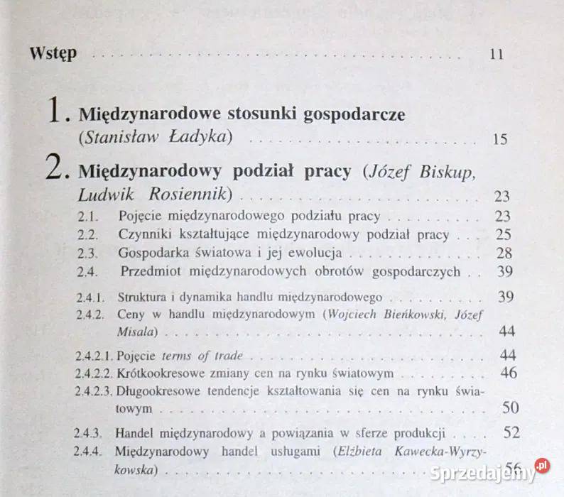 Międzynarodowe stosunki gospodarcze Adam Pozostałe Chełm sprzedam