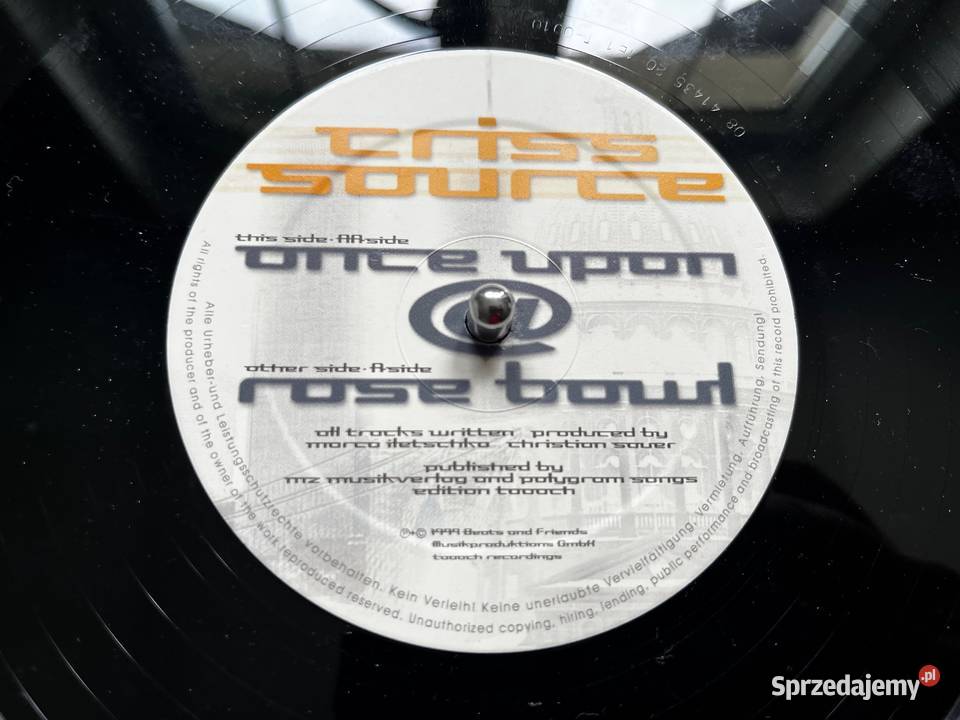 Criss Source Once Upon Rose Bowl Trance płyta winylowa Błażejowice