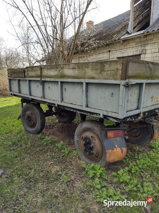 Przyczepa rolnicza 2osiowa bez wywrotu Maszyny rolnicze mazowieckie Mienia