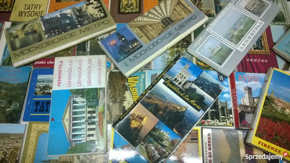 książeczki widokowe pamiątki z wycieczek Warszawa