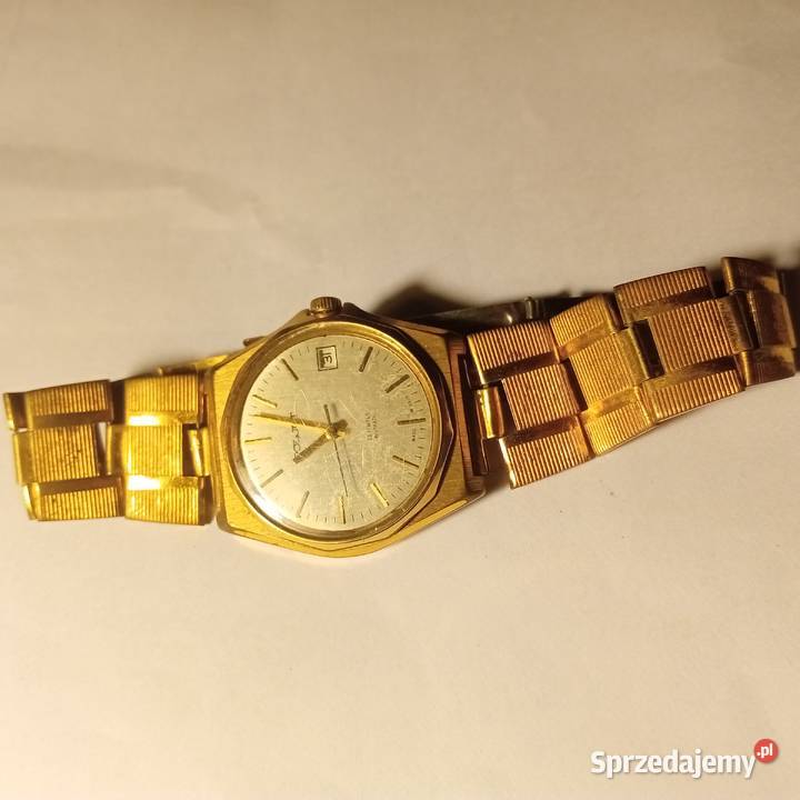 Zegarek męski pozłacany poljot Wałbrzych