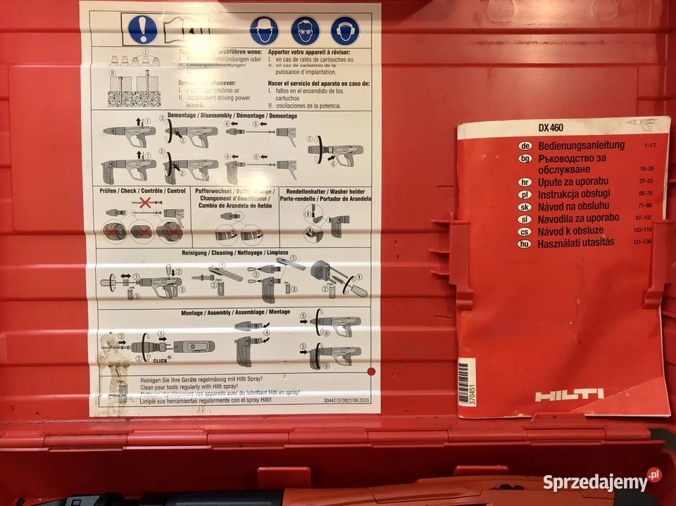 Hilti DX 460 MX72 osadzak prochowy w walizce Warszawa