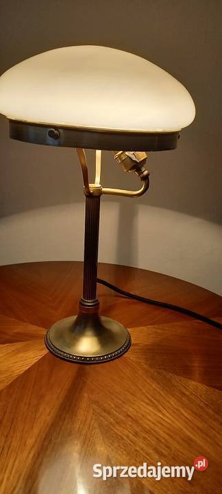Mosiężna lampka gabinetowa w stylu Art Deco Skierniewice sprzedam