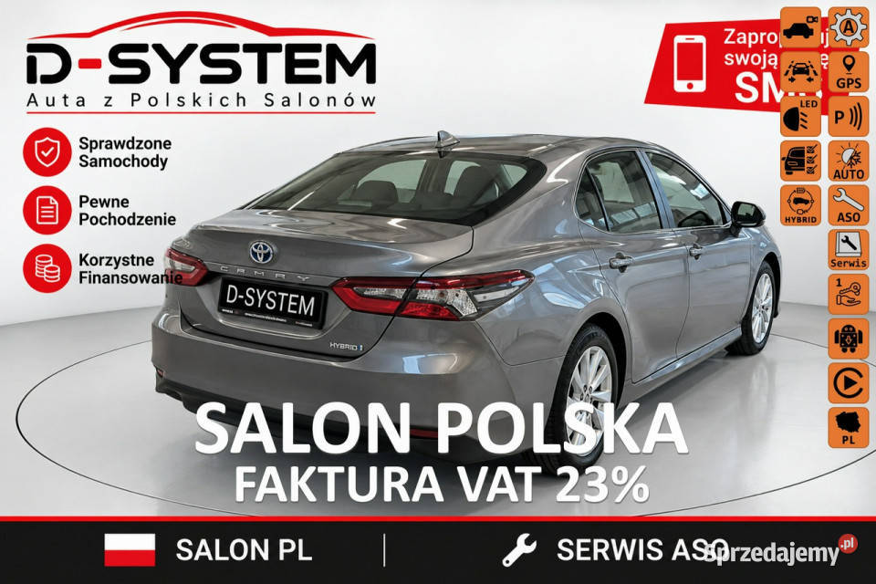 Toyota Camry 2021r Salon Polska 25 HYBRID immobilizer Samochody osobowe Białystok sprzedam