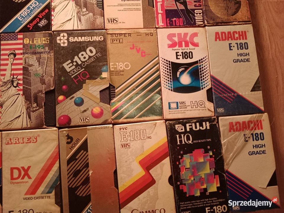Stare Kasety VHS Nagrywane 25 Sztuk Zestaw śląskie Ruda Śląska sprzedam