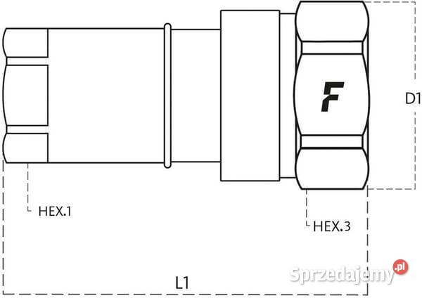Szybkozłącze gniazdo 38 gwint wew 38 BSP typ VVM Kamionna