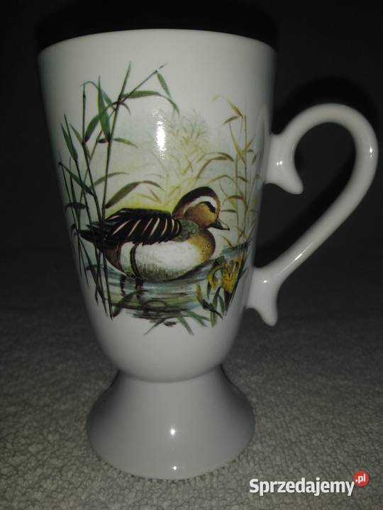 Porcelanowe kubki z ptakami Nowa Karczma