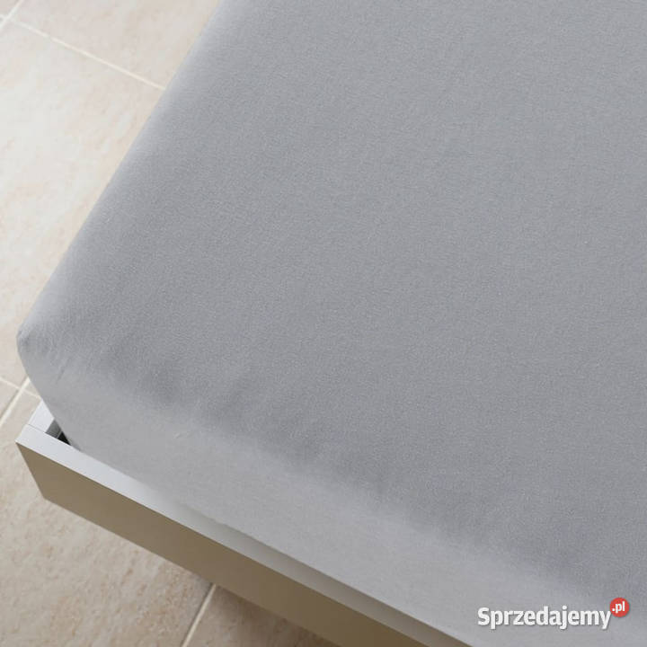 Prześcieradło szare 90x200 dżersej bawełniany Warszawa