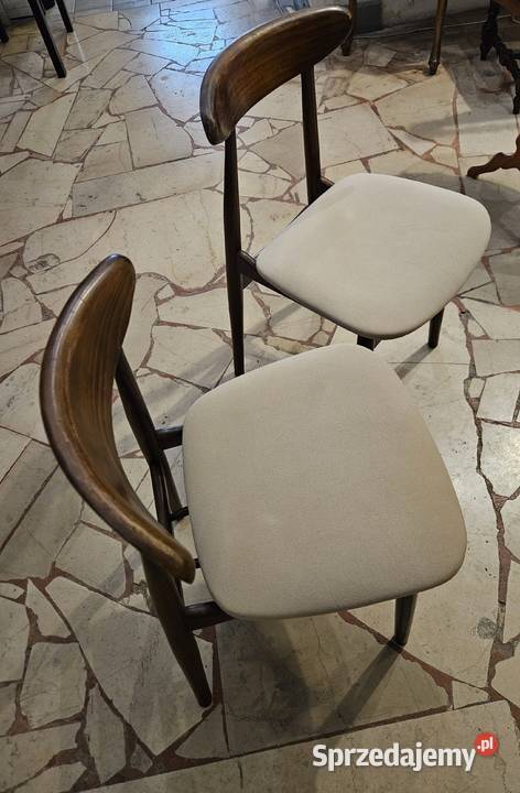 Komplet 5 krzeseł PRL lubelskie Lublin