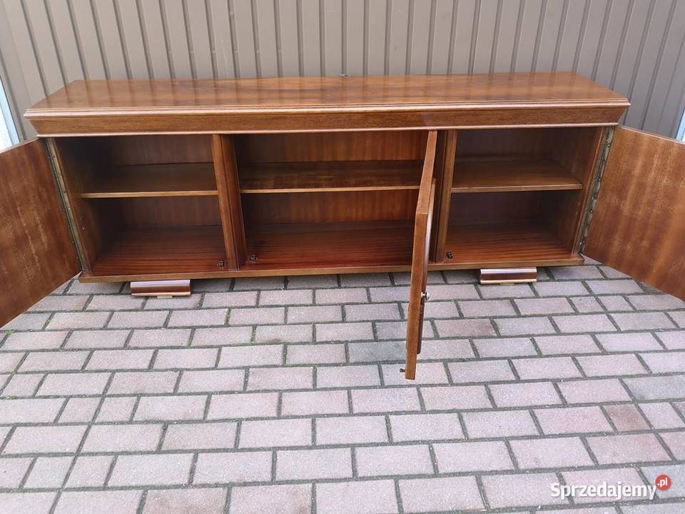 Komoda ARTDECO Niska Orzech RTV Solidna 186 Swarzędz