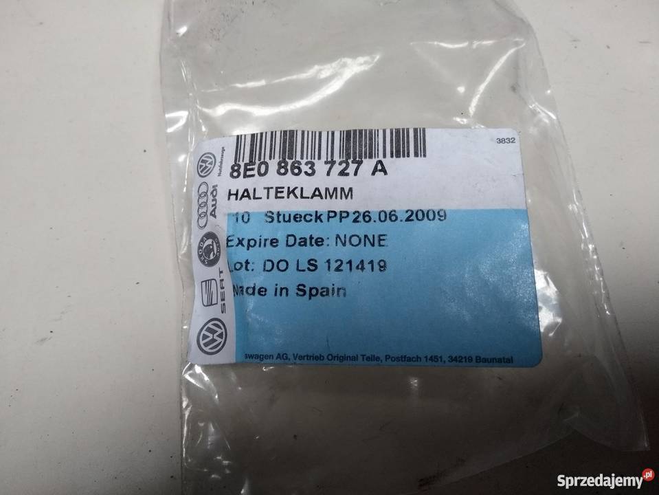VW AUDI SKODA spinka wyciszenia maski osobowe podkarpackie Pilzno sprzedam