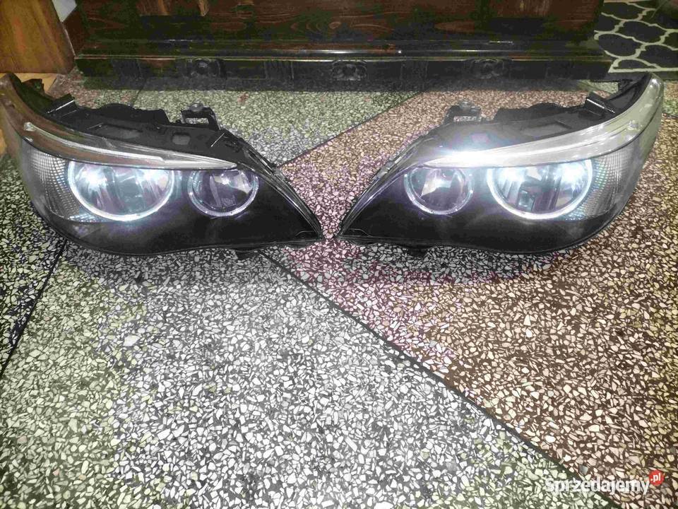 Lampy przednie H7 BMW E60 E61 PRZEDLIFT stan Poręba