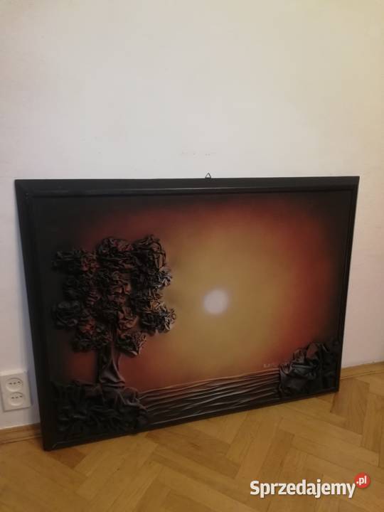 Obraz przestrzenny Zachodząe Słońce Warszawa