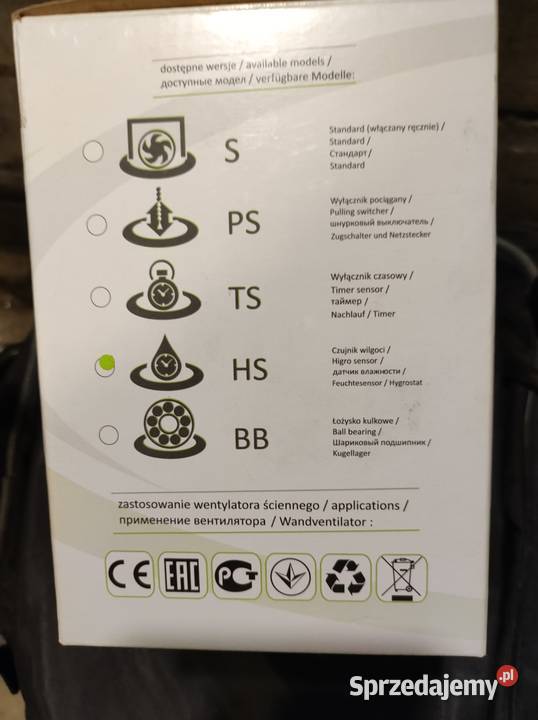 Sprzedam nowy wentylator łazienkowy do kuchni śląskie Lubliniec