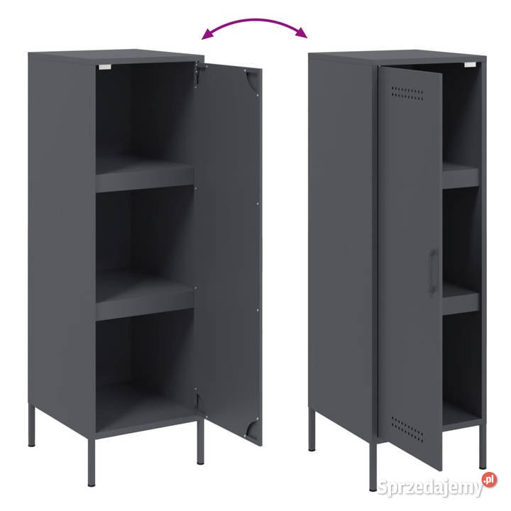 Szafka antracytowa 36x39x113 stal WM843008 mazowieckie Warszawa
