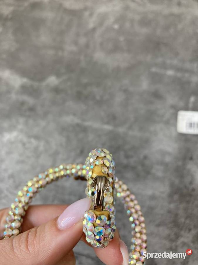 Nowe błyszczące unikatowe klipsy vintage USA Nisko