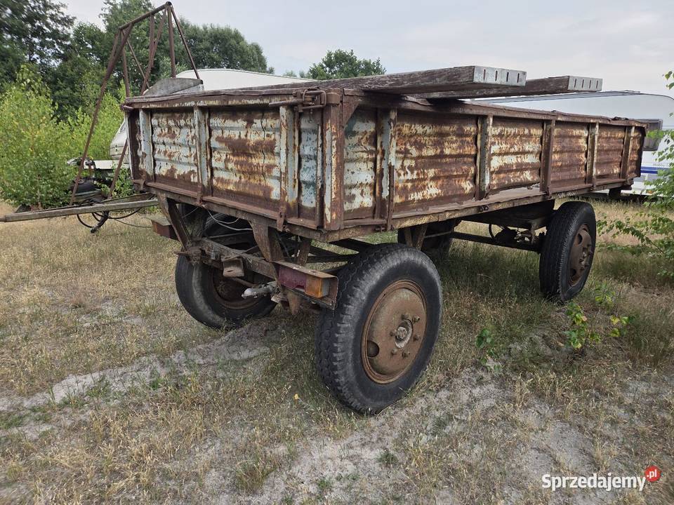 Przyczepa rolnicza Autosan Sanok sztywna D44 35t nieuszkodzony Złoczew