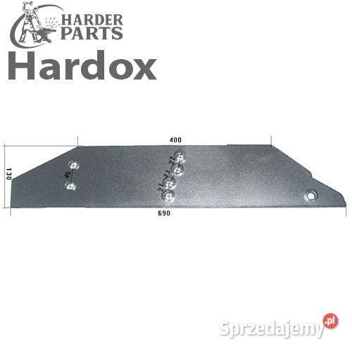 Płoza długa HARDOX 279115L części do pługa KUHN Części zamienne podlaskie Suwałki