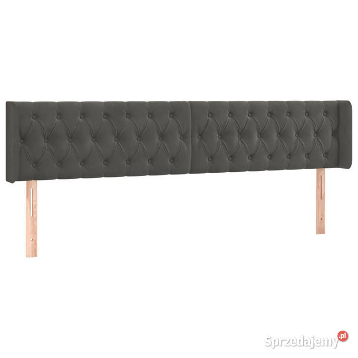 Zagłówek do łóżka z LED ciemnoszary 203x16x7888 Warszawa