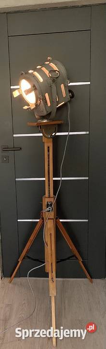Lampa loft teatralno filmowa stara lata 5060 Poznań sprzedam