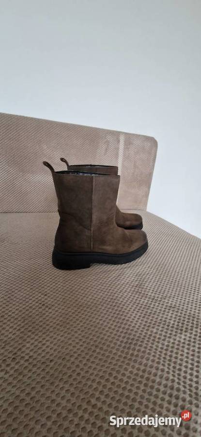 buty trapery zimowe kozaki rom 3839 skóra małopolskie sprzedam