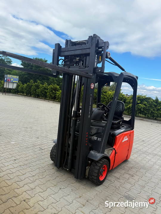 wózek widłowy elektryczny LINDE E16C Triplex Motoryzacja Działoszyn